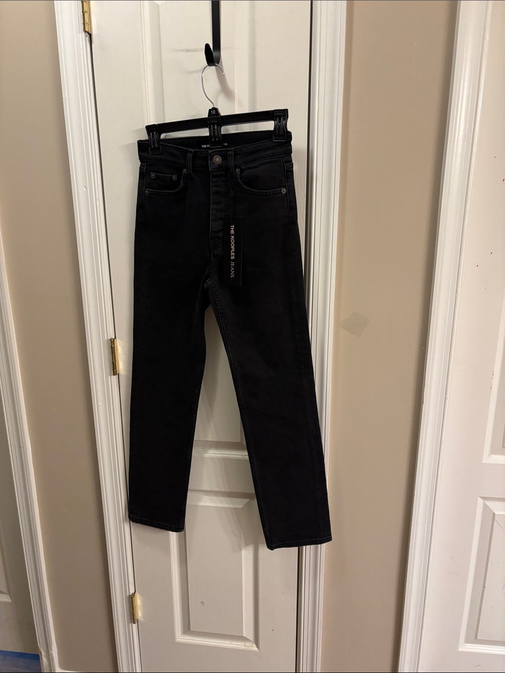 NWT. The Kooples Black Denim Jeans size 24